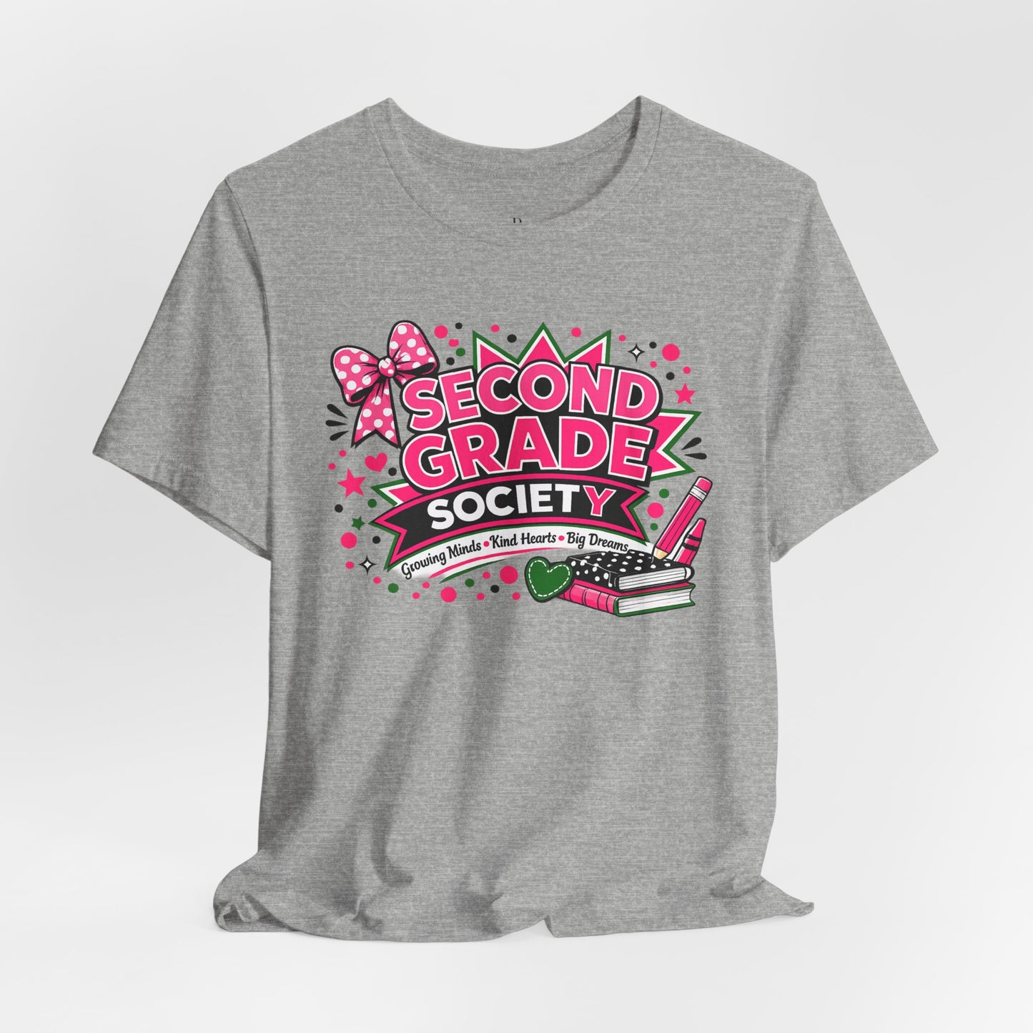 Second Grade Society Unisex Jersey Short Sleeve Tee