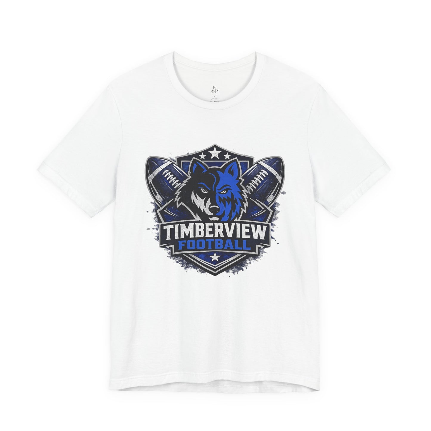 Timberview Football Wolf Logo T-Shirt