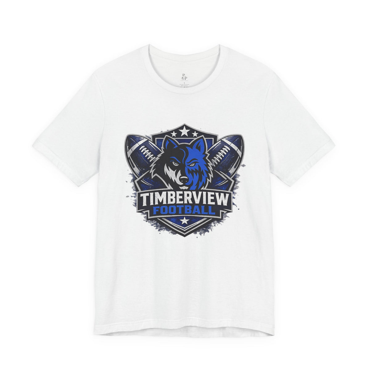 Timberview Football Wolf Logo T-Shirt