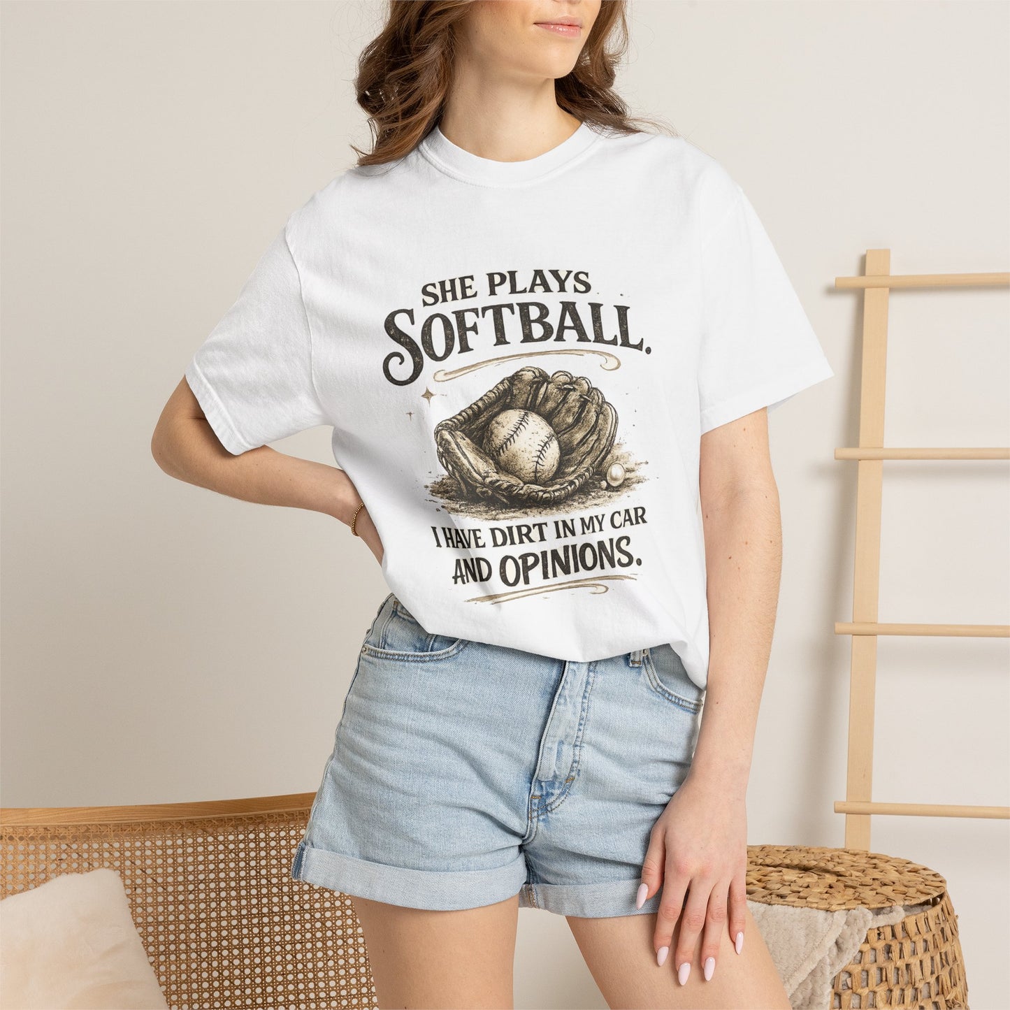 Softball humor - Unisex Garment-Dyed T-shirt