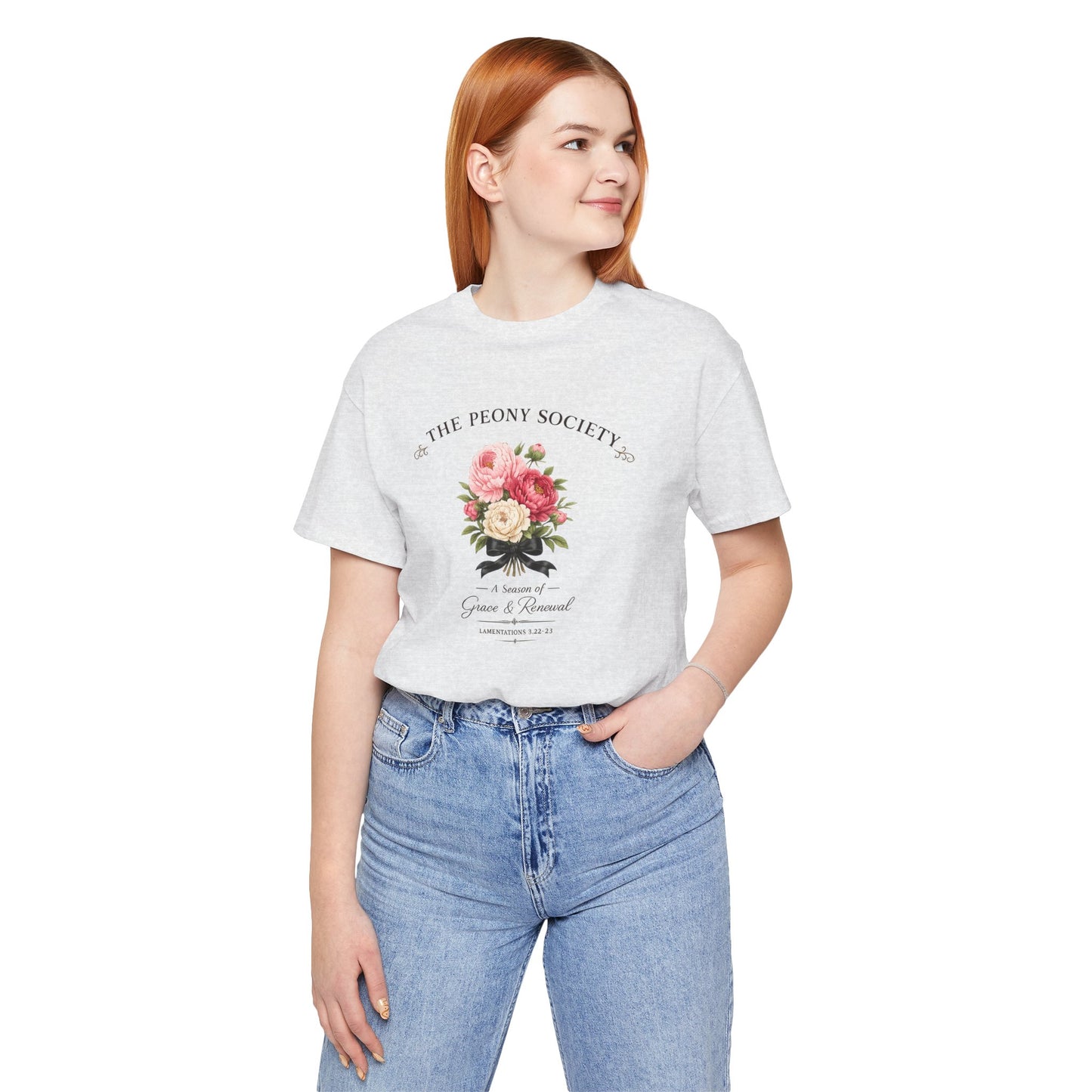 The Peony Society- Unisex Jersey Short Sleeve Tee