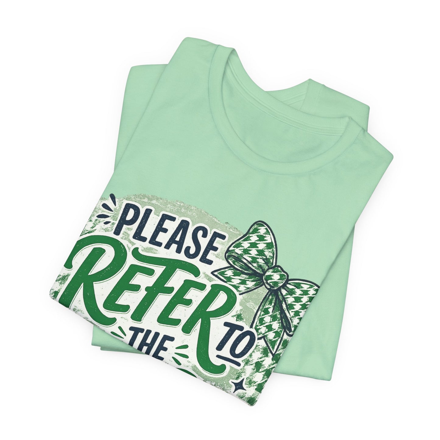 Refer to the Syllabus-Unisex Jersey Short Sleeve Tee