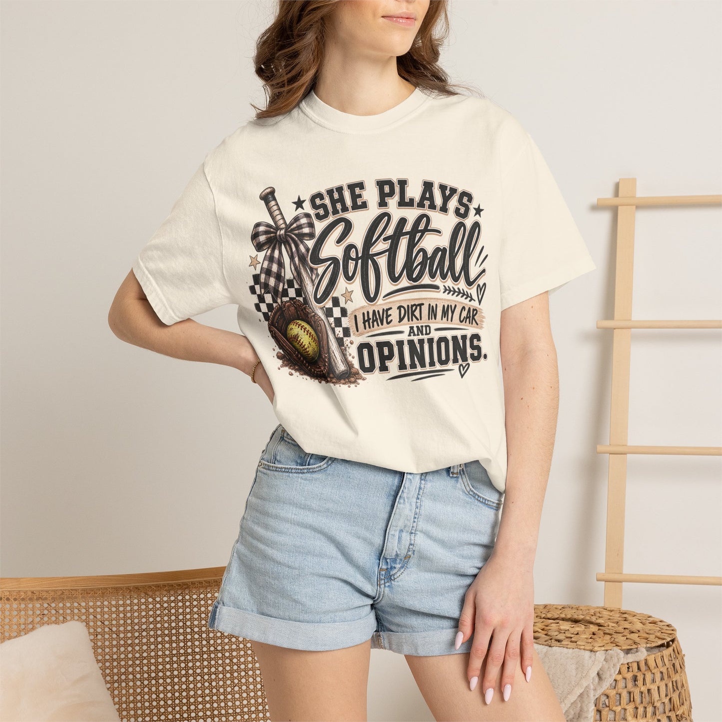 Softball humor - Unisex Garment-Dyed T-shirt