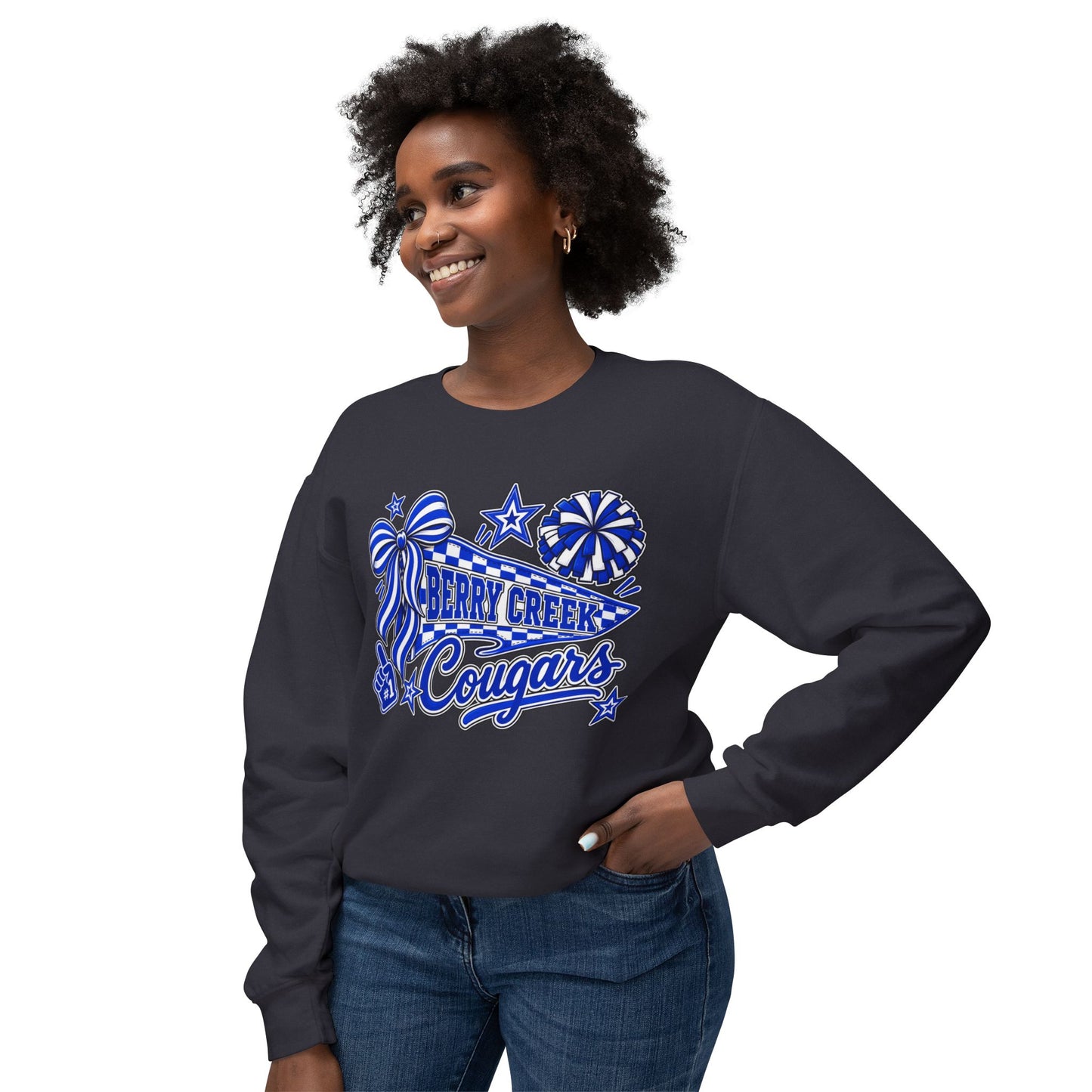 Berry Creek Custom Adult Unisex Lightweight Crewneck Sweatshirt