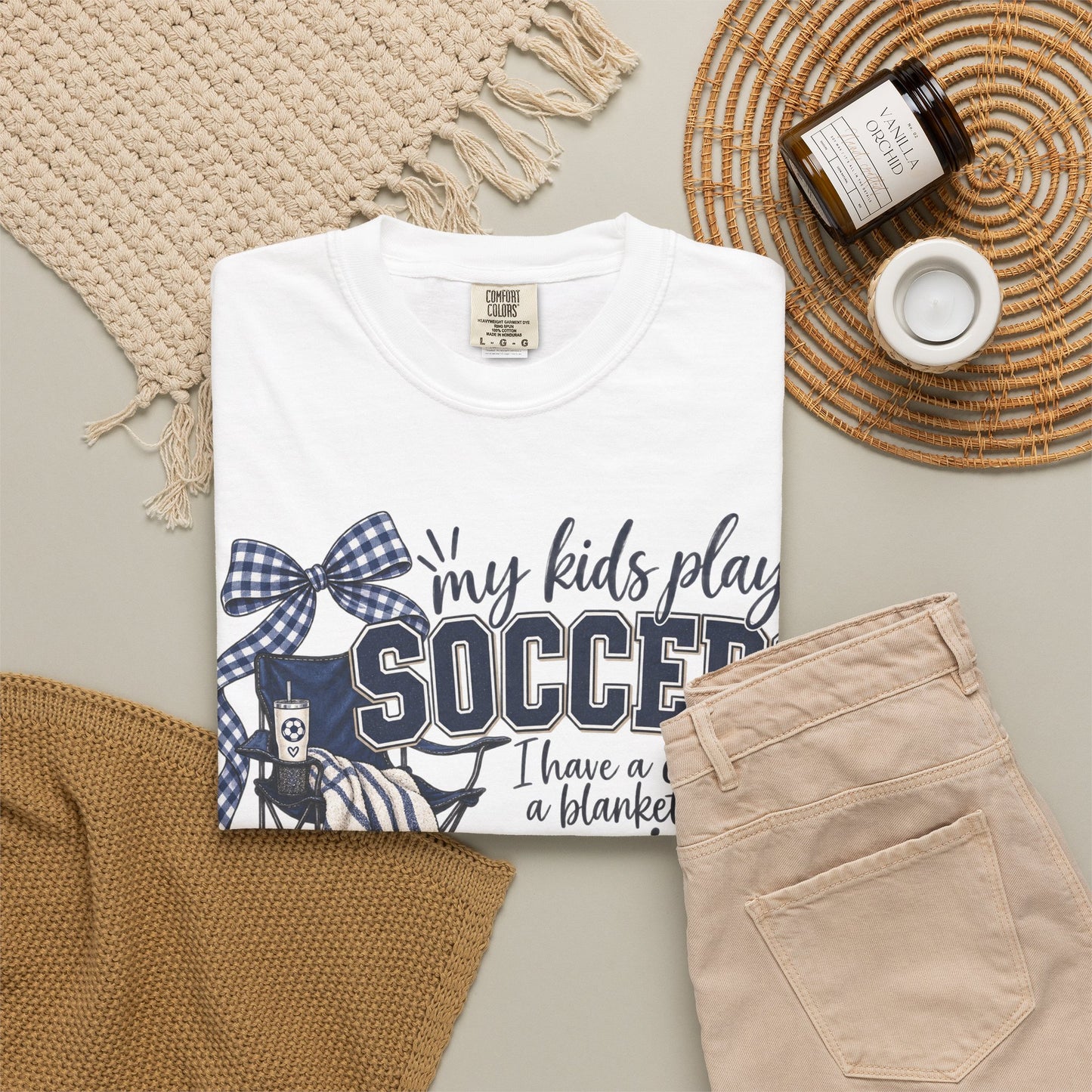 My Kid Plays Soccer - Unisex Garment-Dyed T-shirt