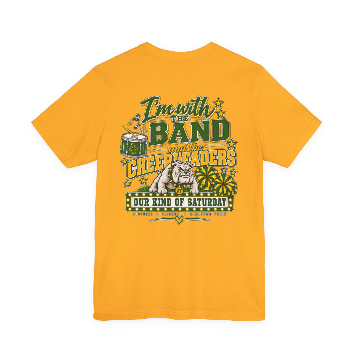 Band Mom T-Shirt – Im with the Band and the Cheerleaders Custom Tshirt