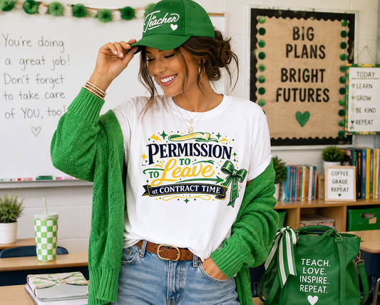 Permission to Leave - Unisex Jersey Short Sleeve Tee
