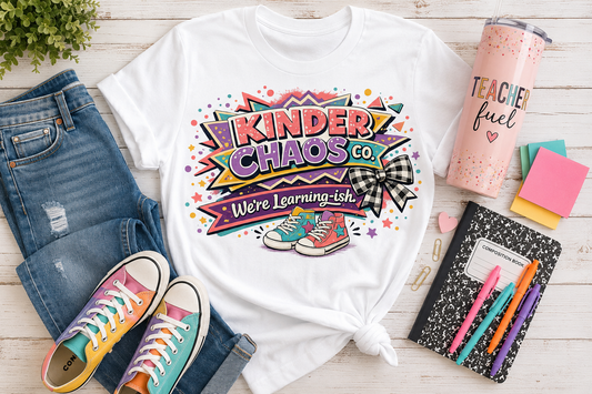 Kinder Chaos- Unisex Garment-Dyed T-shirt