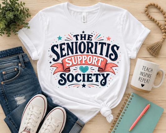 The Senioritis Support Society Unisex Jersey Short Sleeve Tee