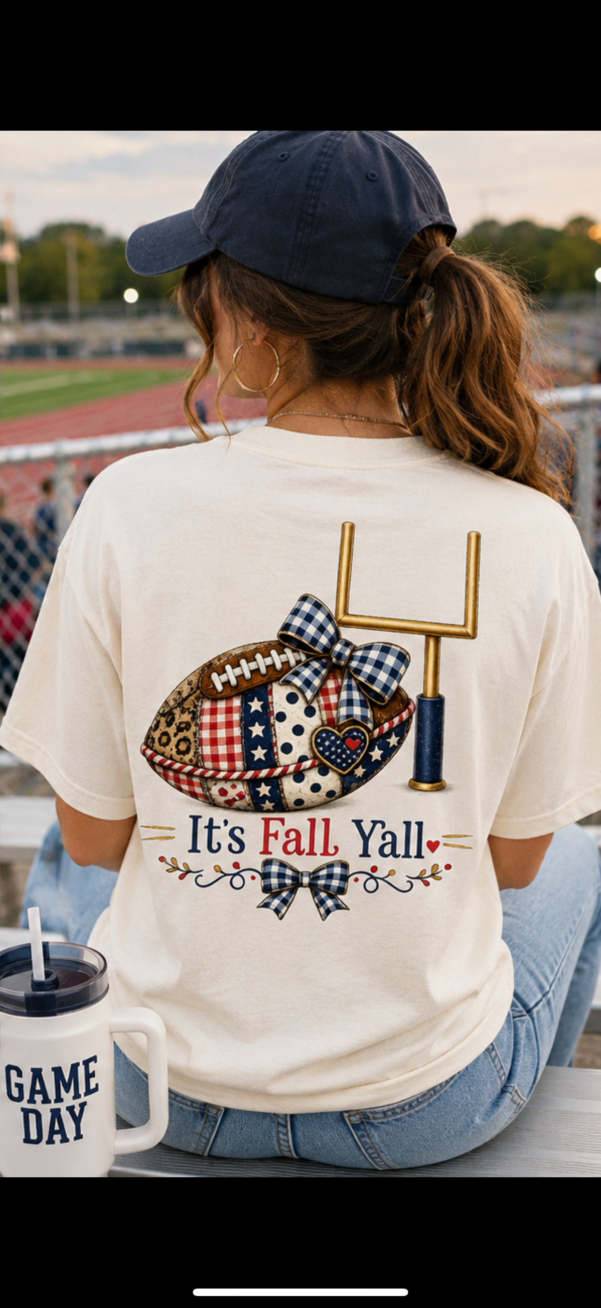 It's Fall Y'all Football Tee