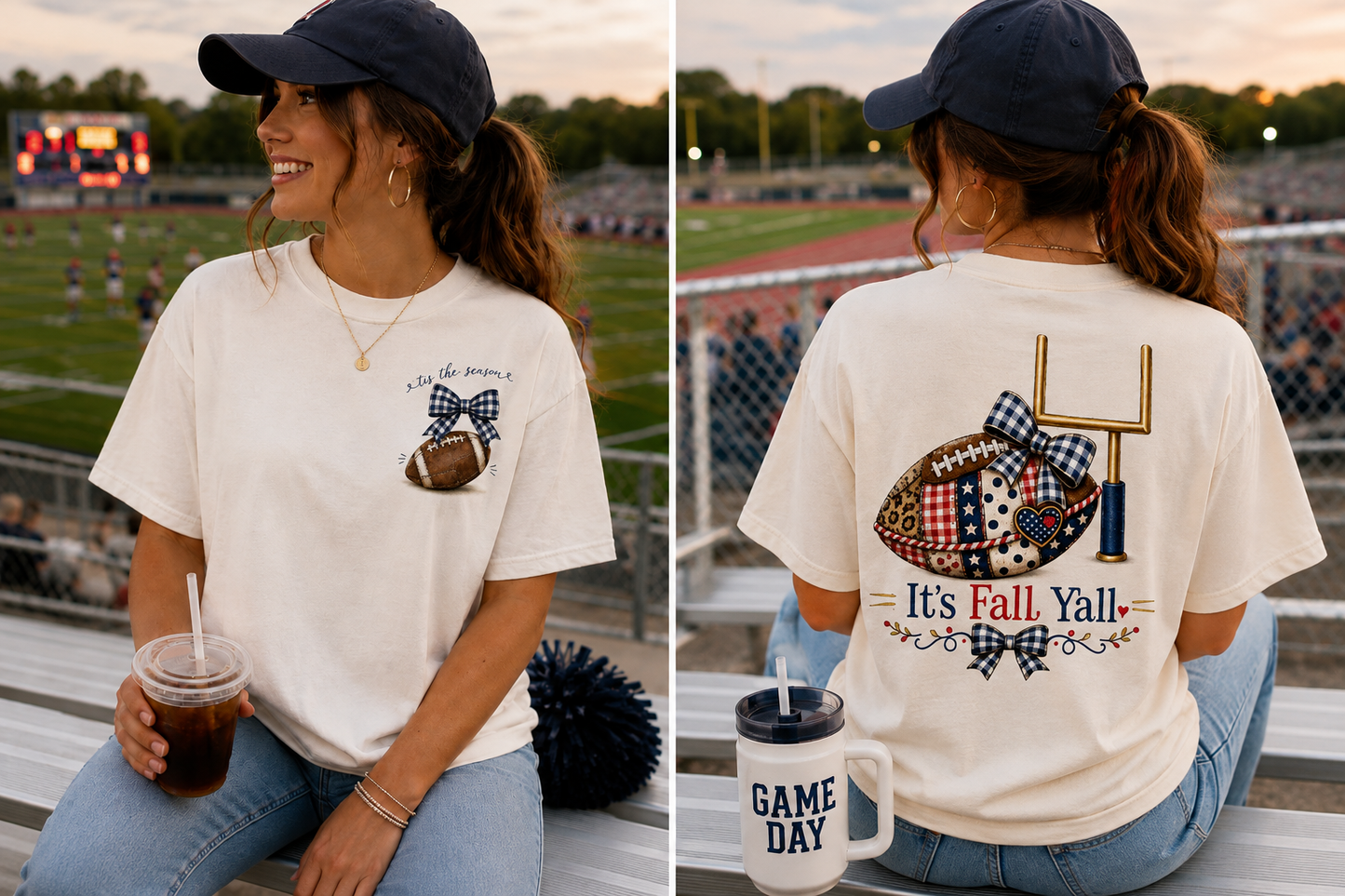 It's Fall Y'all Football Tee