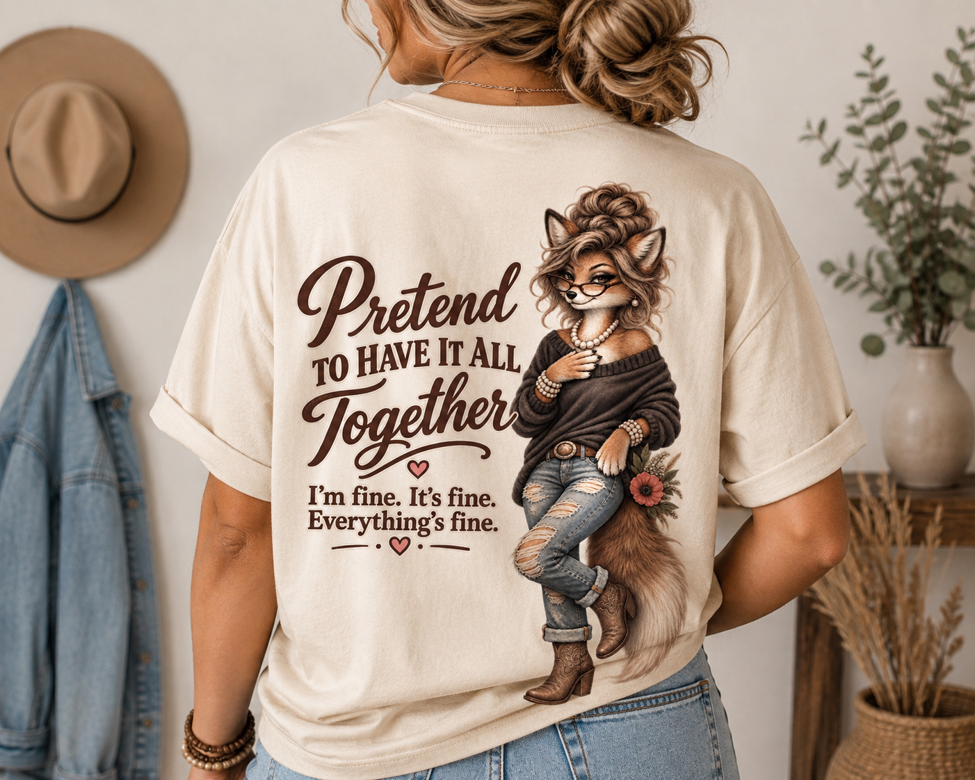 Permission to... The Everything's Fine Tee Unisex Jersey Short Sleeve Tee