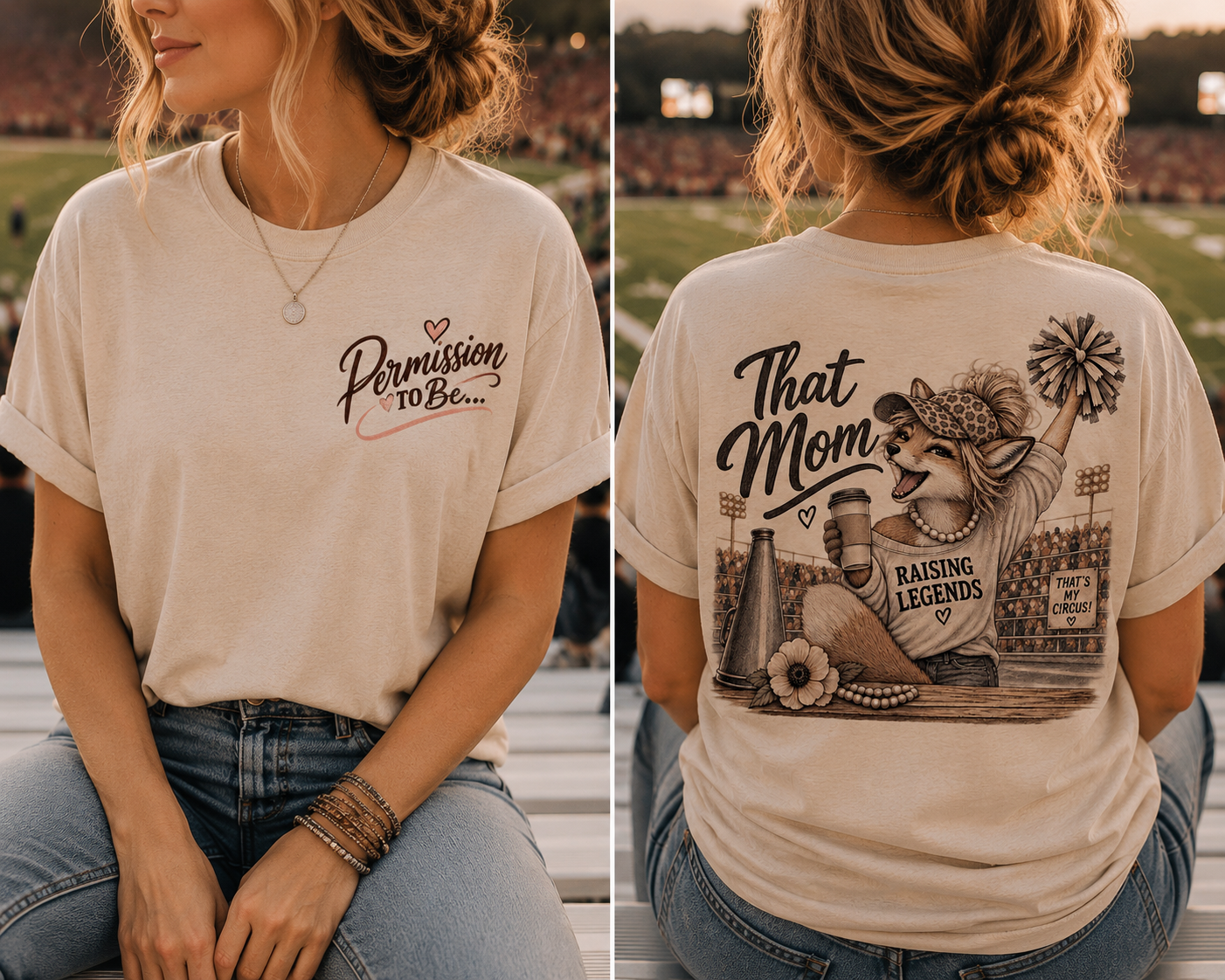 That Mom Raising Legends T‑Shirt — Cheer Mom Graphic Tee