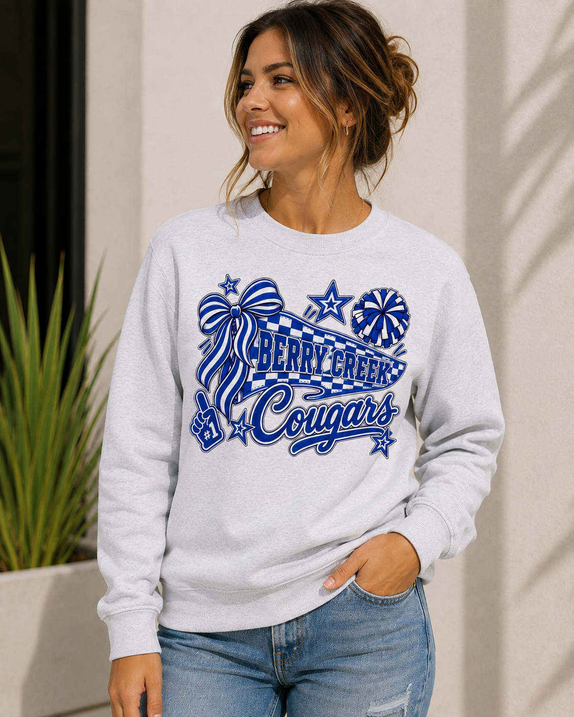 Berry Creek Custom Adult Unisex Lightweight Crewneck Sweatshirt