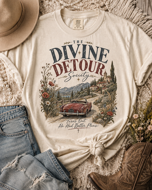 Divine Detour Vintage Road Trip T-Shirt