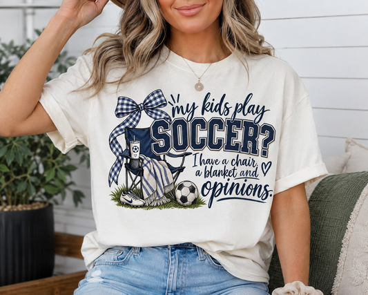 My Kid Plays Soccer - Unisex Garment-Dyed T-shirt