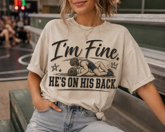 I'm Fine - Unisex Garment-Dyed T-shirt