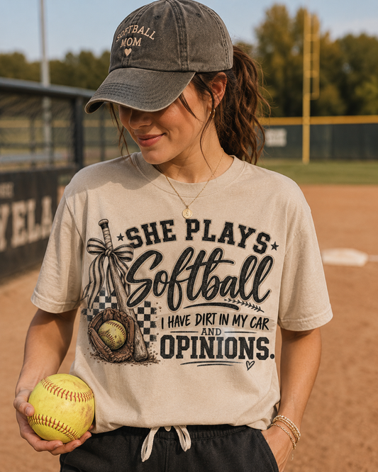 Softball humor - Unisex Garment-Dyed T-shirt