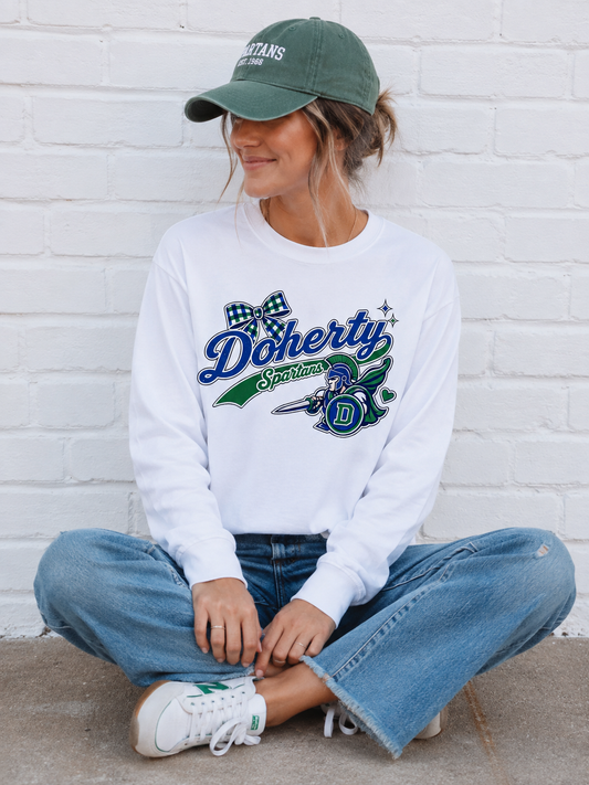 Custom High School Shirt-Unisex Garment-dyed Long Sleeve T-Shirt