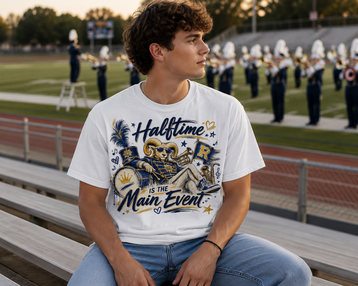 Rampart Band Custom Spiritwear - Unisex Garment-Dyed T-shirt