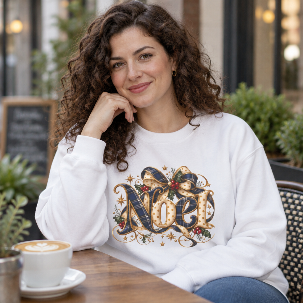 Noel Christmas Typography Sweatshirt
