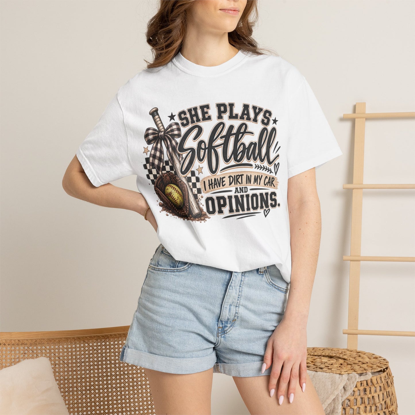 Softball humor - Unisex Garment-Dyed T-shirt