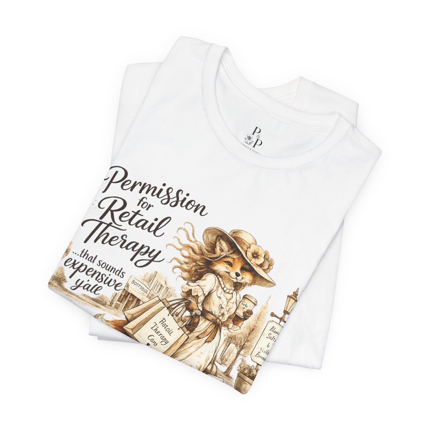 Permission for... Retail Therapy Unisex Jersey Short Sleeve Tee