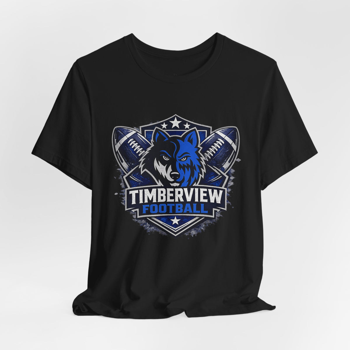Timberview Football Wolf Logo T-Shirt