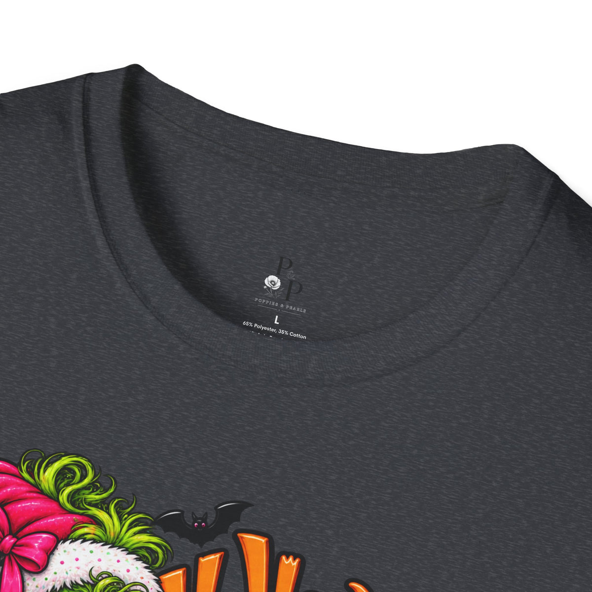 Halloween Then Christmas Now T-Shirt — Grinch & Jack-o’-Lantern Holiday Mashup Tee