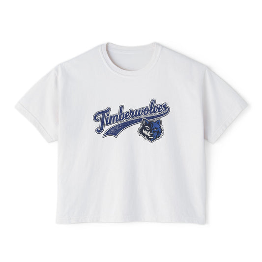 Vintage Timberwolves -Women's Boxy Tee