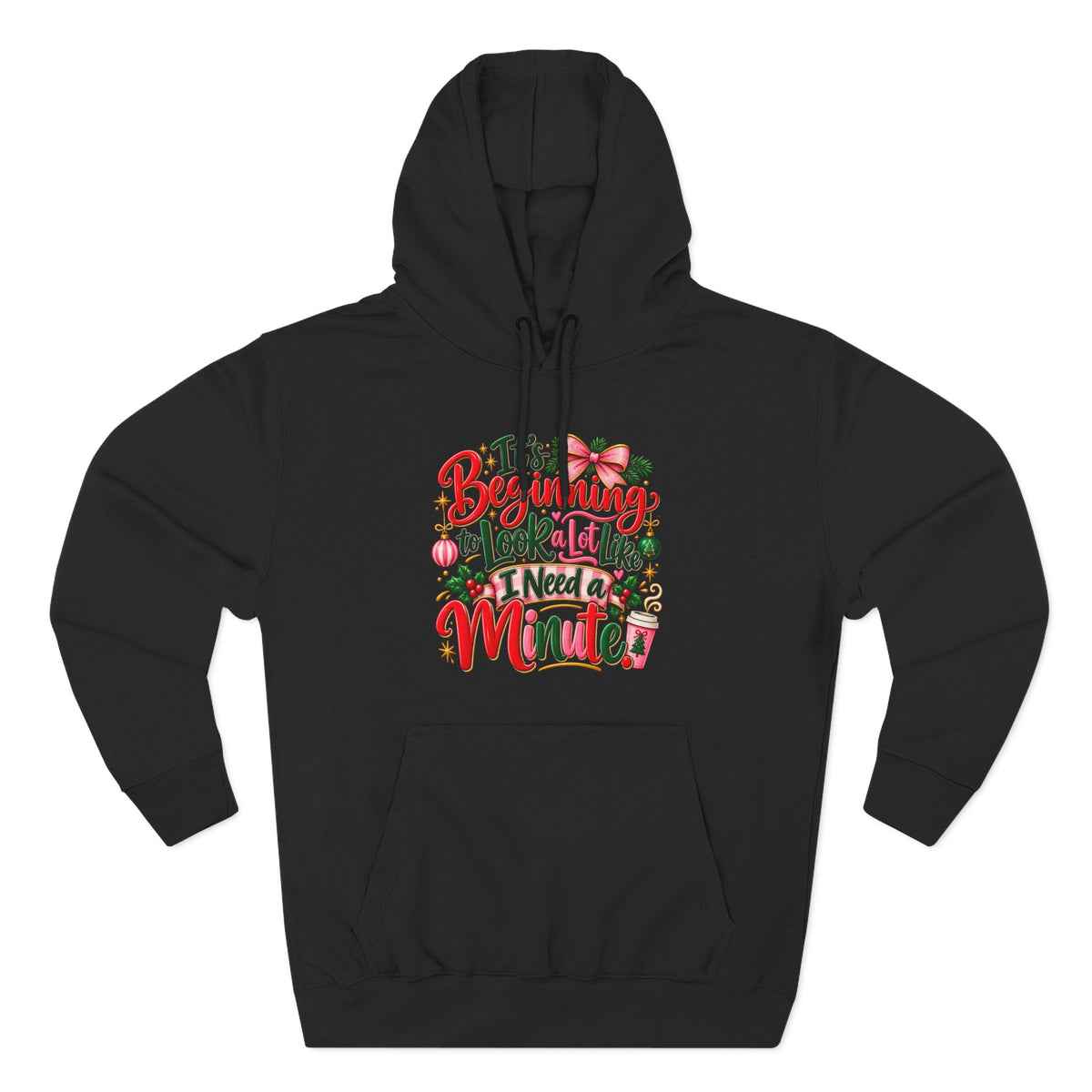 Funny Christmas Text Hoodie | Holiday Typography Sweatshirt