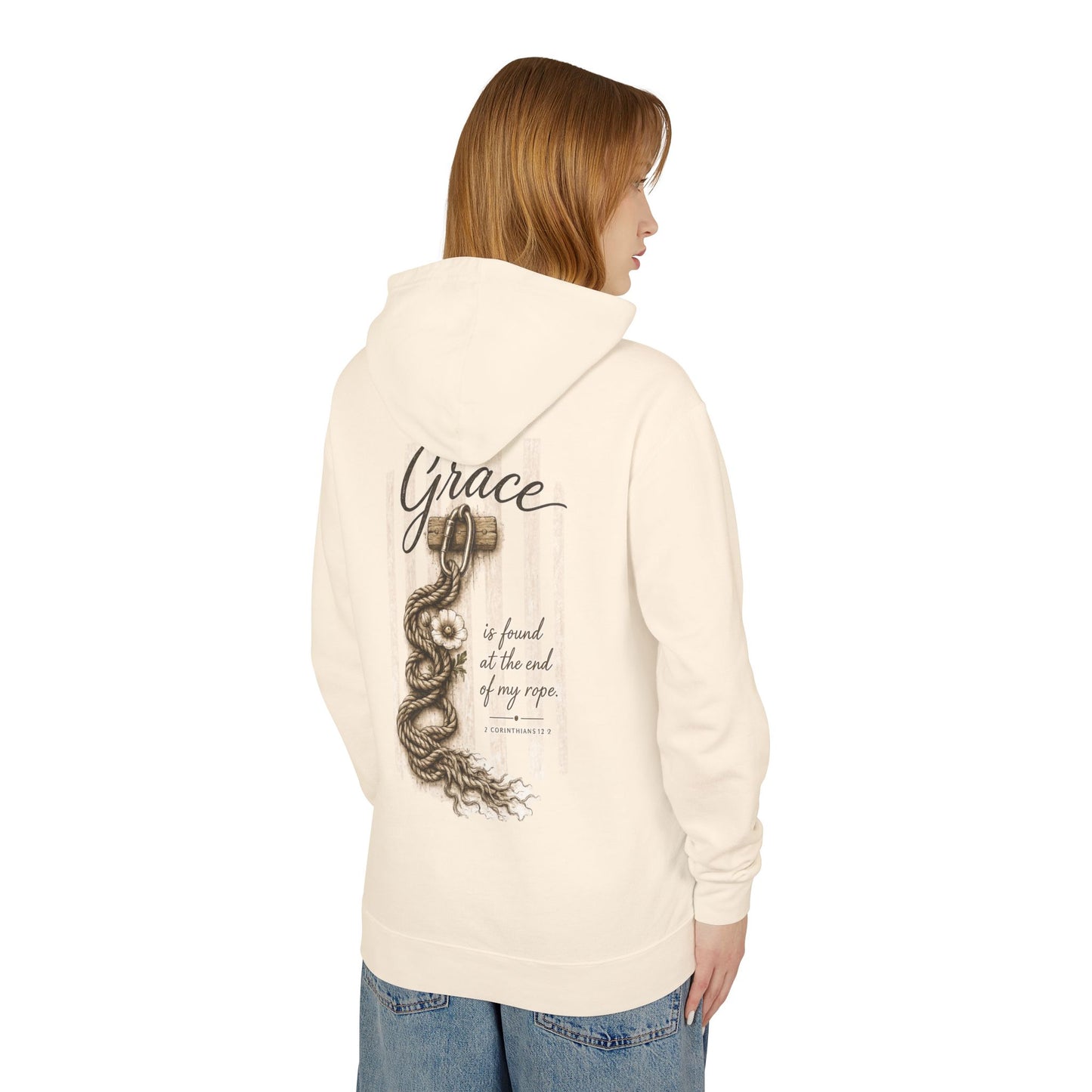 Hope Can Abound Unisex Lightweight Hooded Sweatshirt