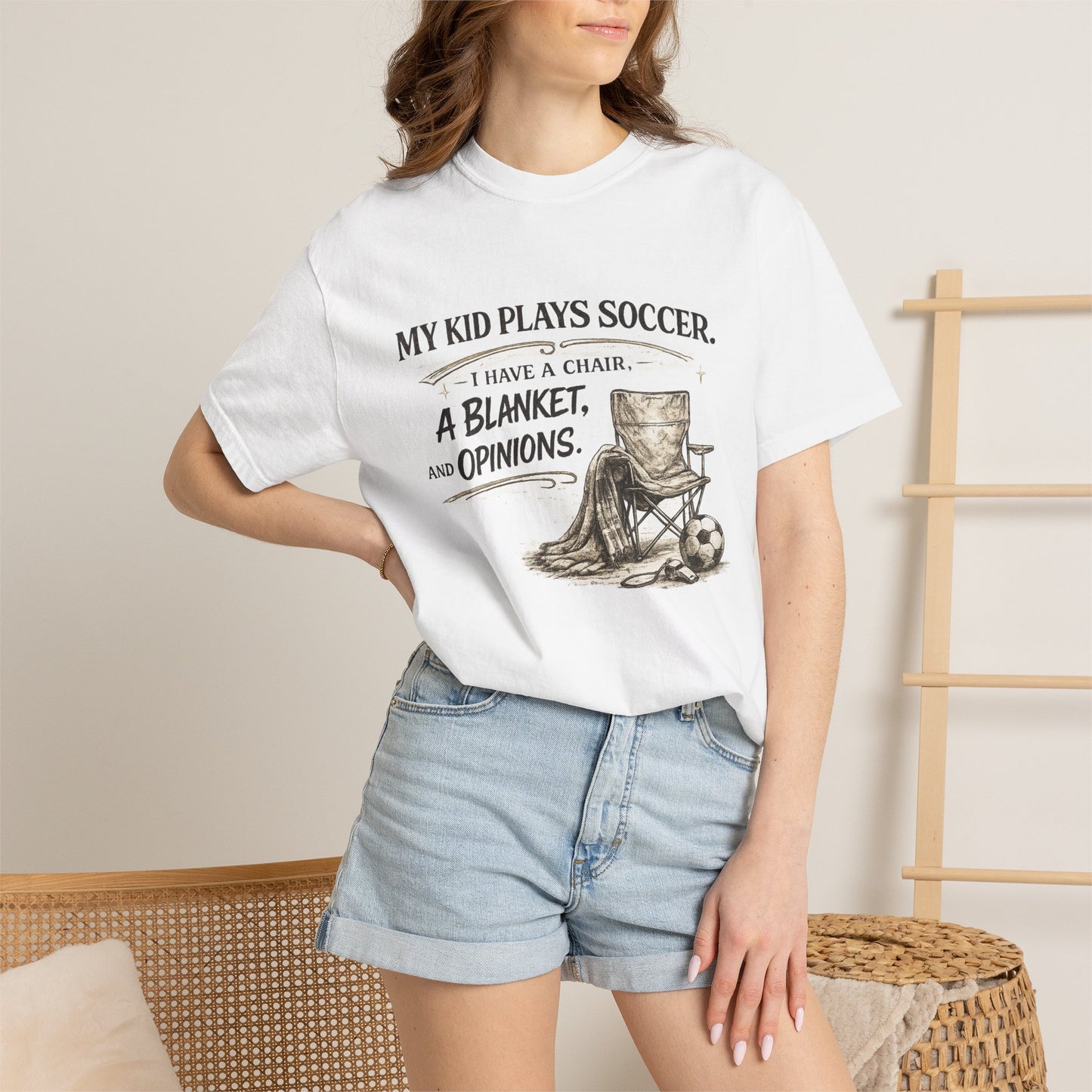 My Kid Plays Soccer - Unisex Garment-Dyed T-shirt