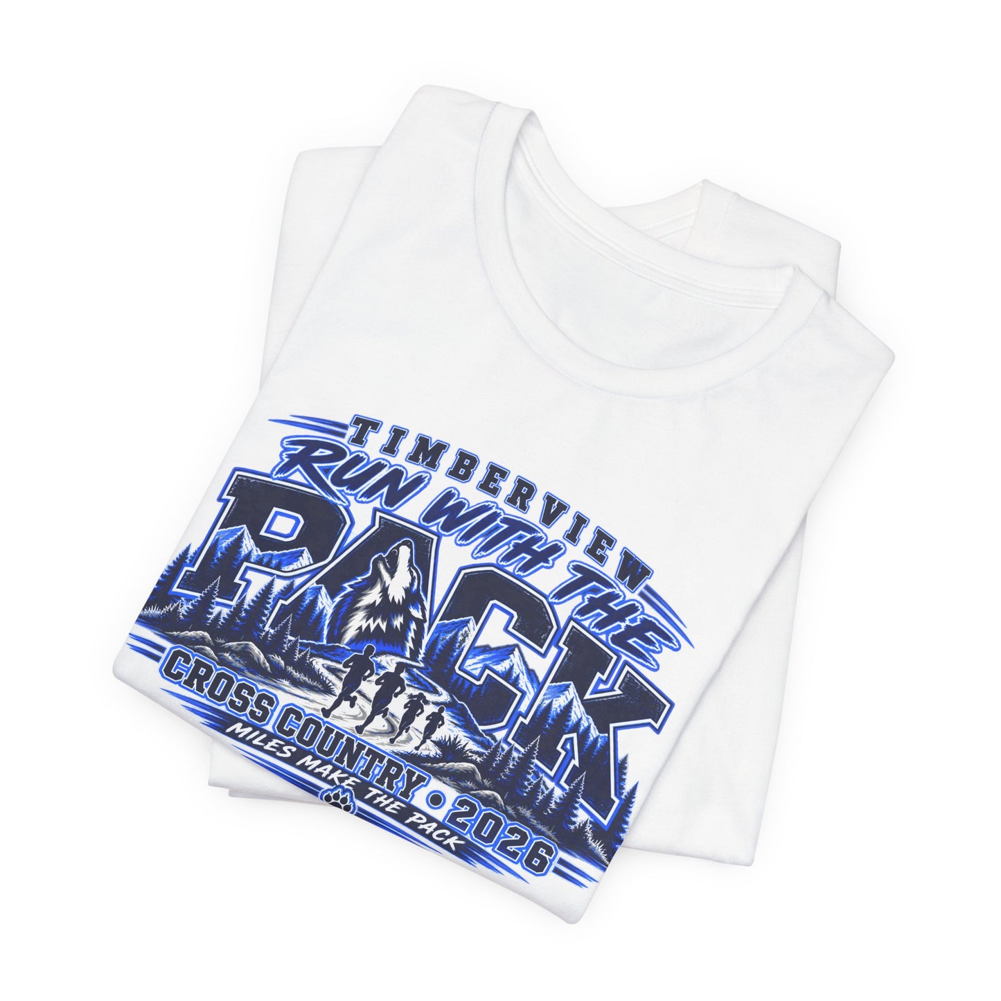 Run With The Pack Cross Country T-Shirt – Timberview 2026 Race Tee