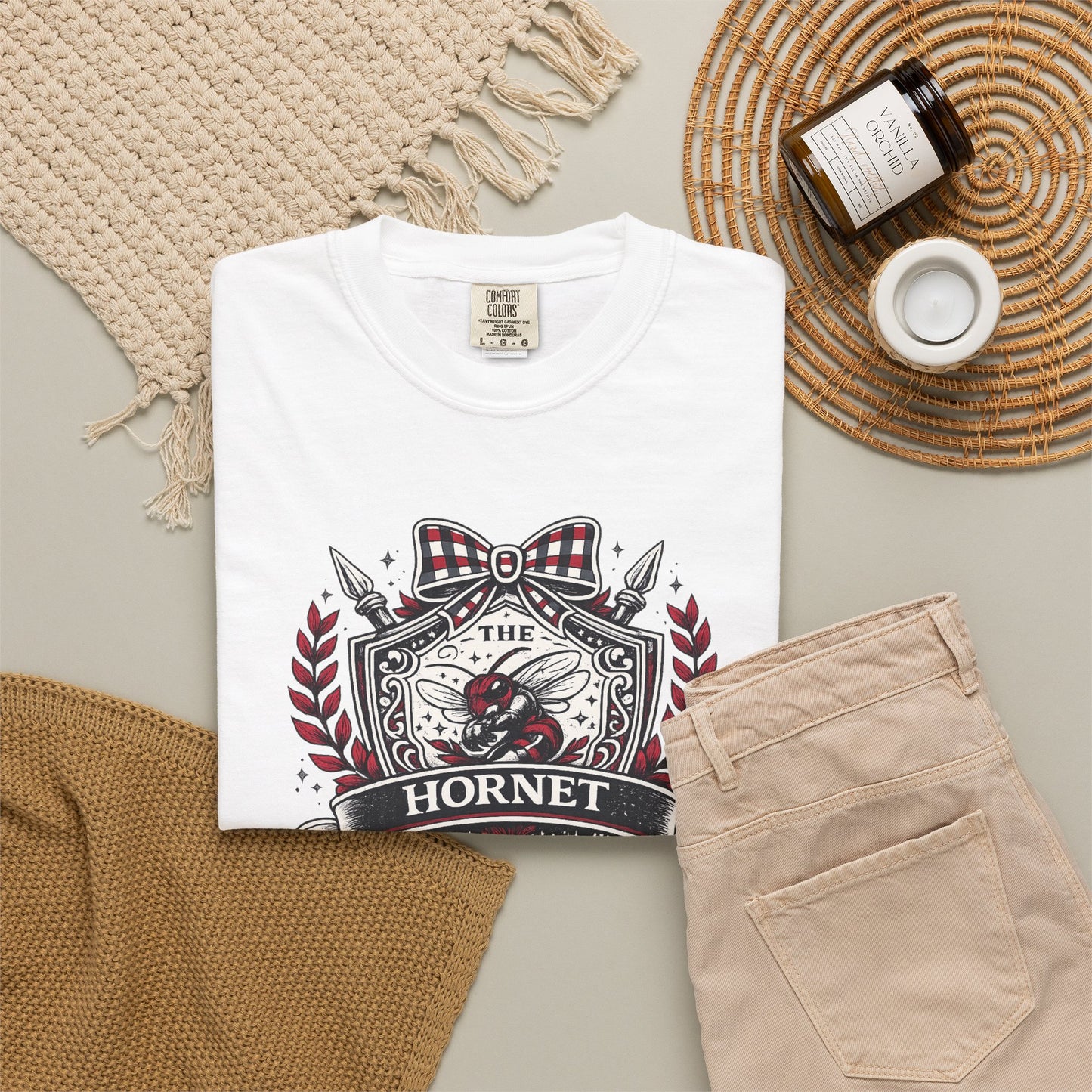 Hudson Hornets Custom - Unisex Garment-Dyed T-shirt
