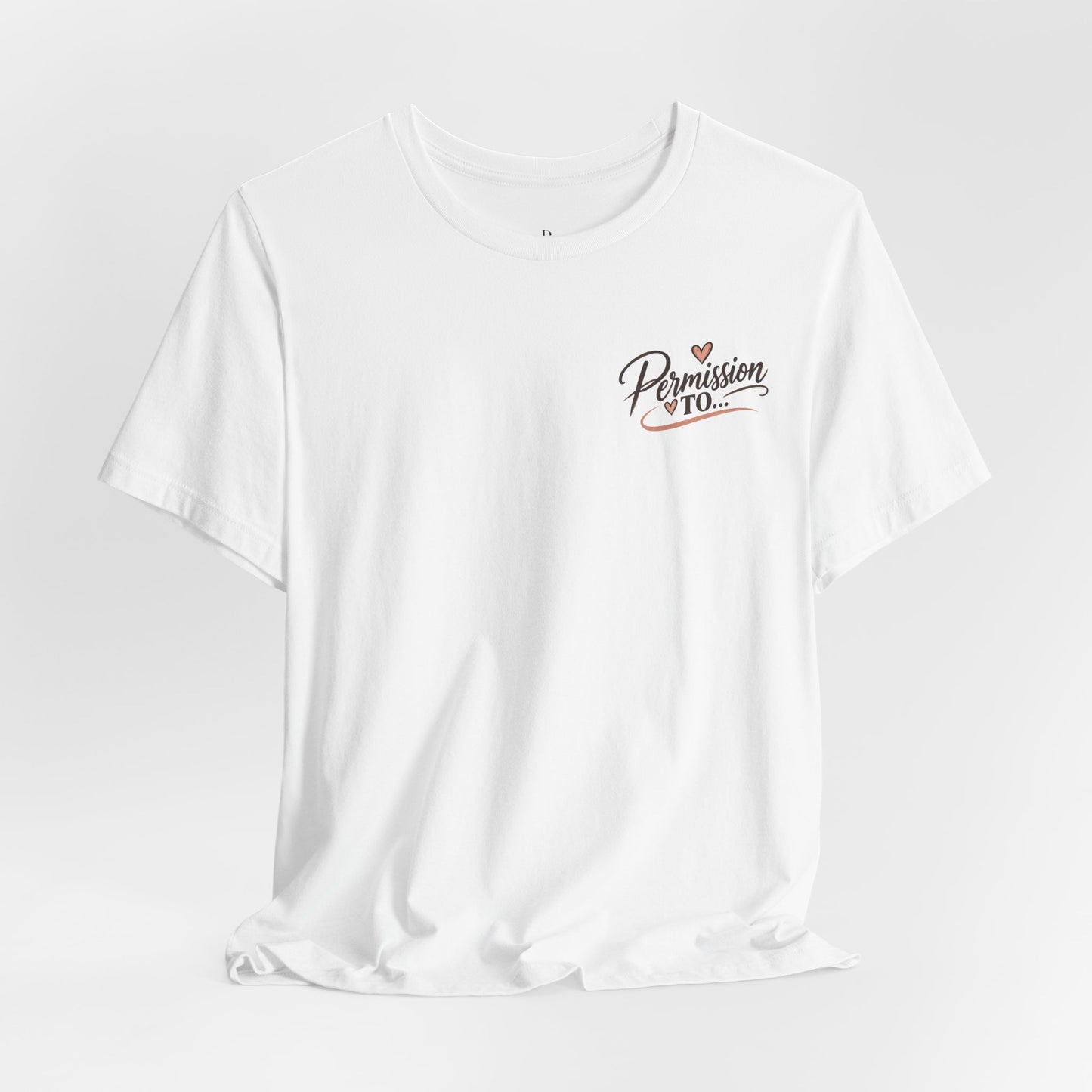 Savor the Moment Fox Graphic Tee — "Permission to…" Chest Logo