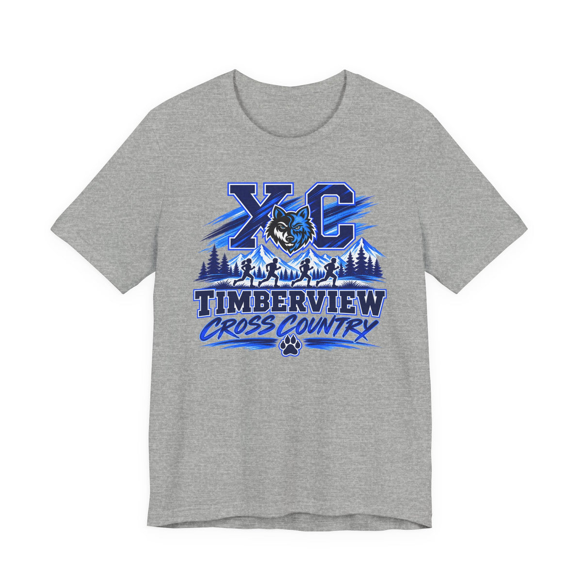 Timberview Cross Country XC Team T-Shirt — School Track & Running Tee