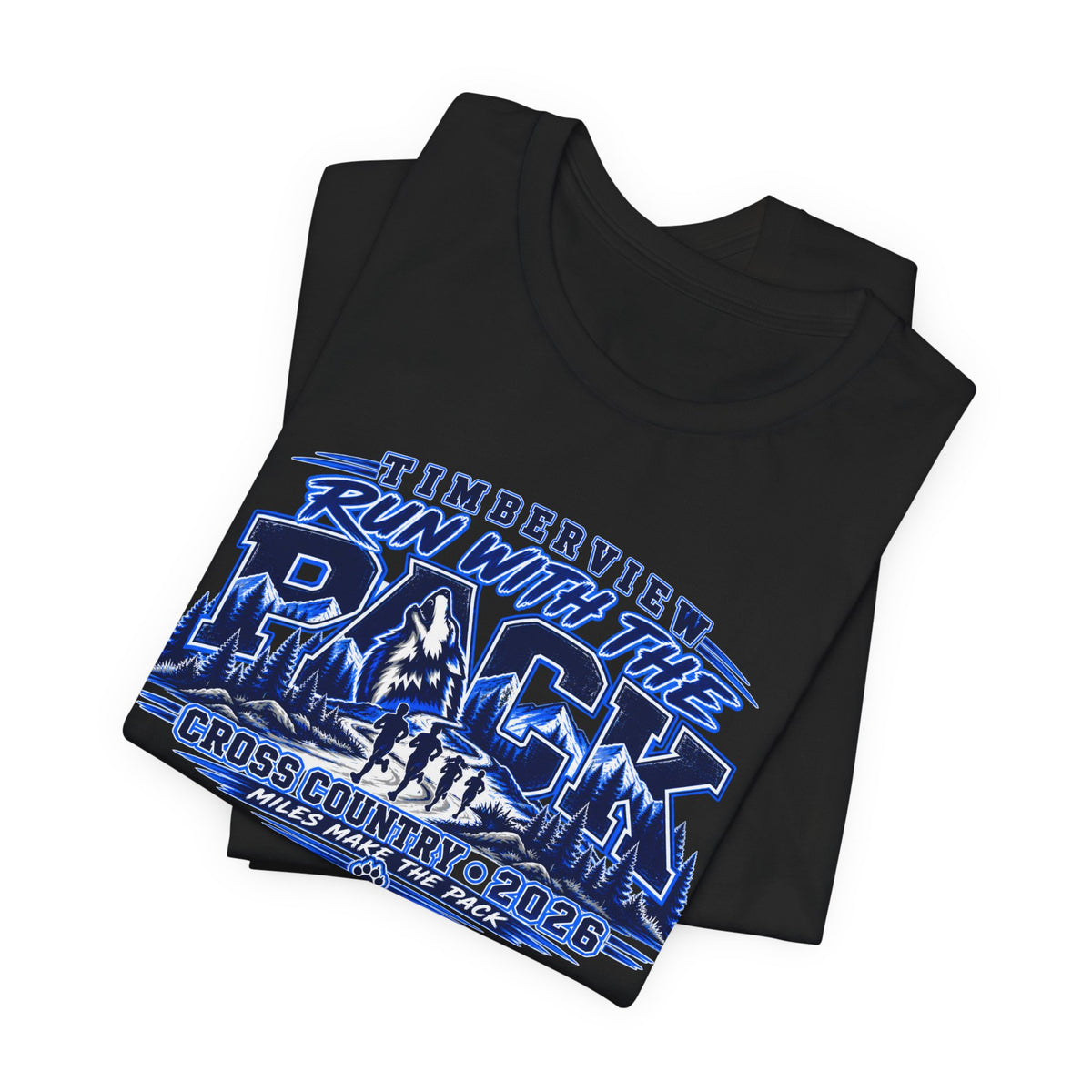 Run With The Pack Cross Country T-Shirt – Timberview 2026 Race Tee