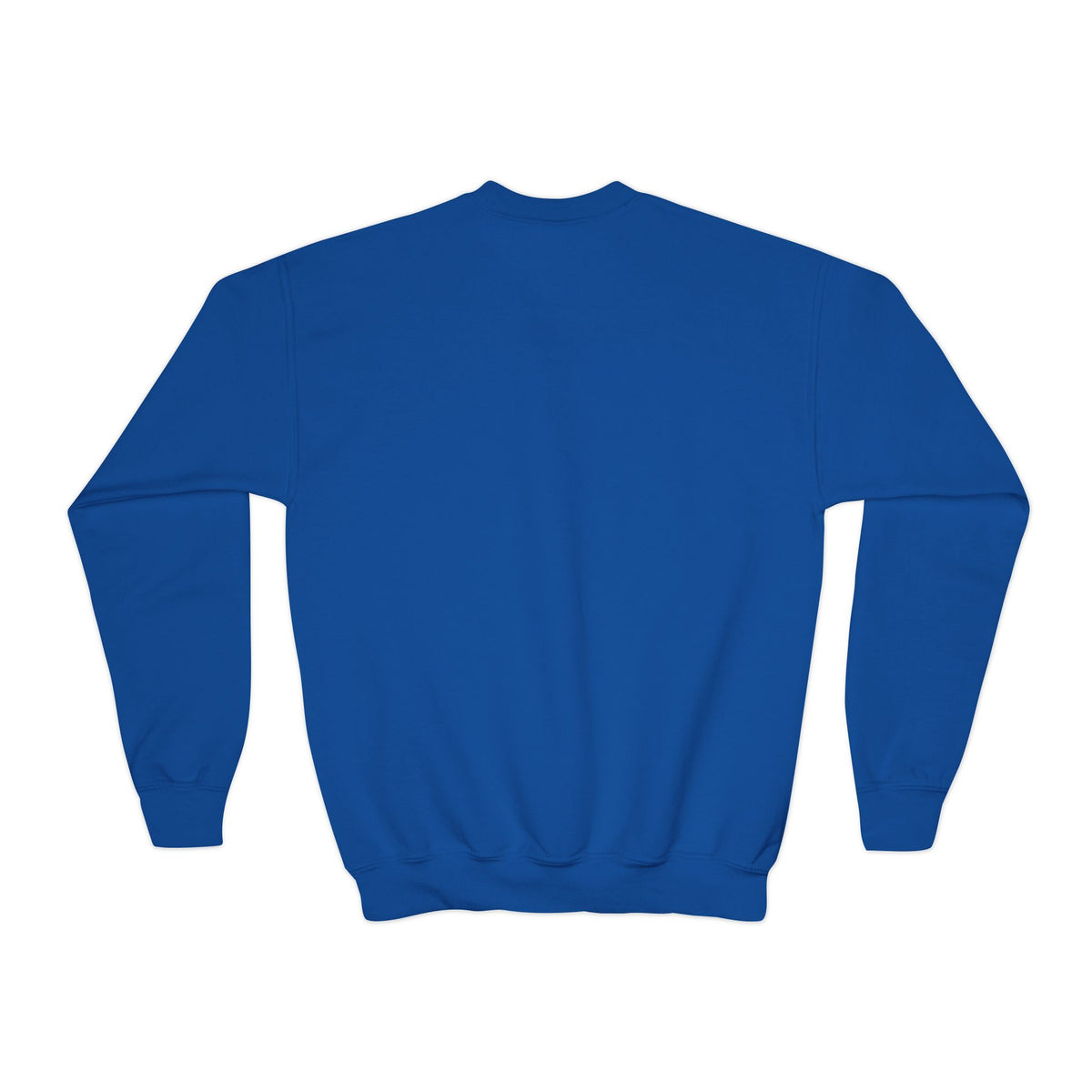Youth Crewneck Sweatshirt - Blue Sparkle 'Cheer Cougars' Pom Pom Design
