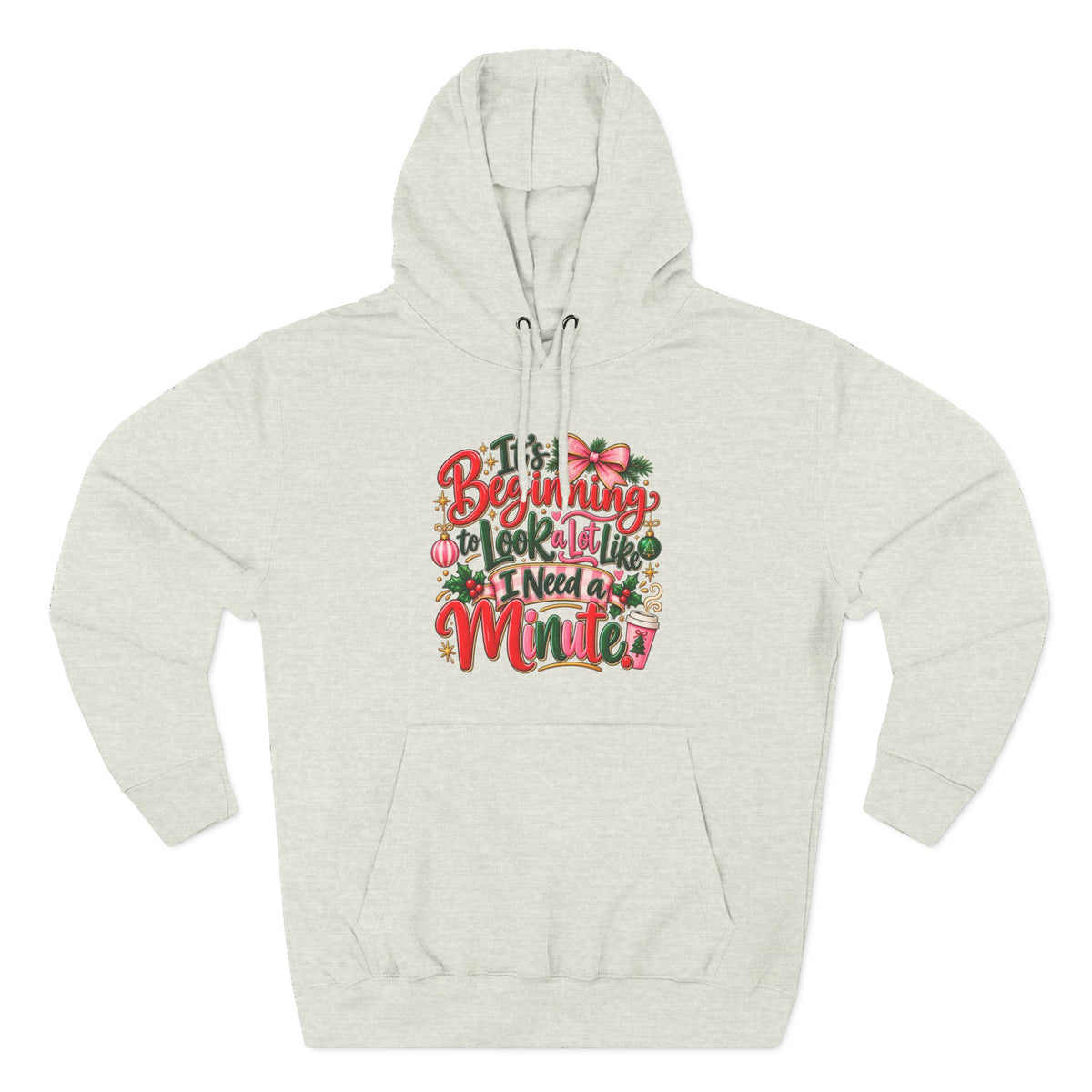 Funny Christmas Text Hoodie | Holiday Typography Sweatshirt