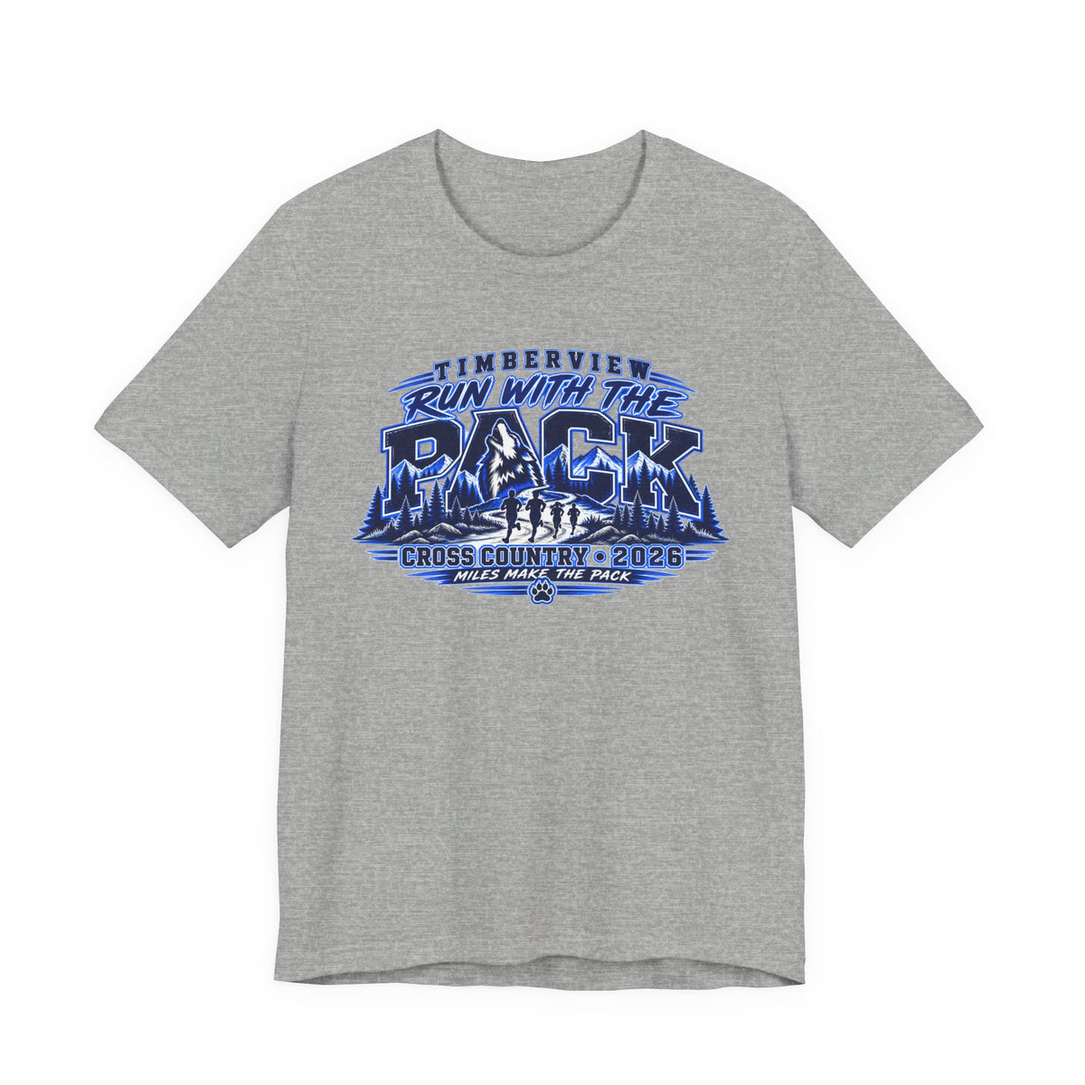 Run With The Pack Cross Country T-Shirt – Timberview 2026 Race Tee