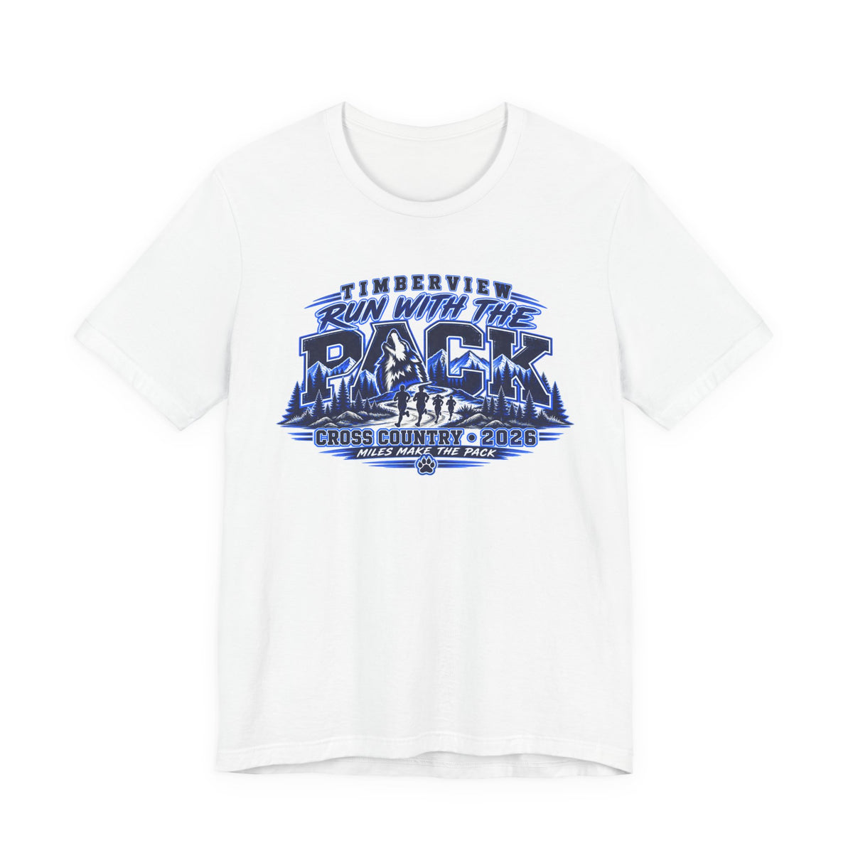 Run With The Pack Cross Country T-Shirt – Timberview 2026 Race Tee