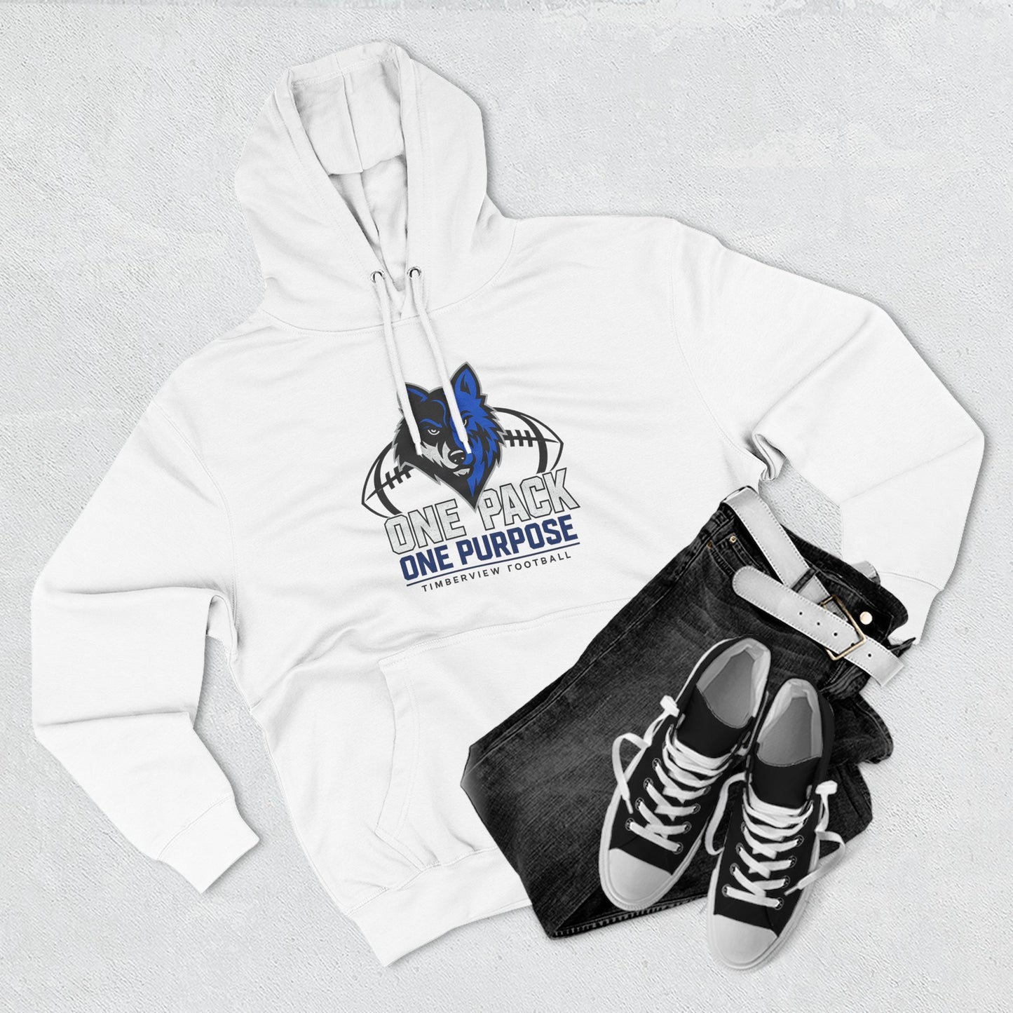 Custom Three-Panel Fleece Hoodie