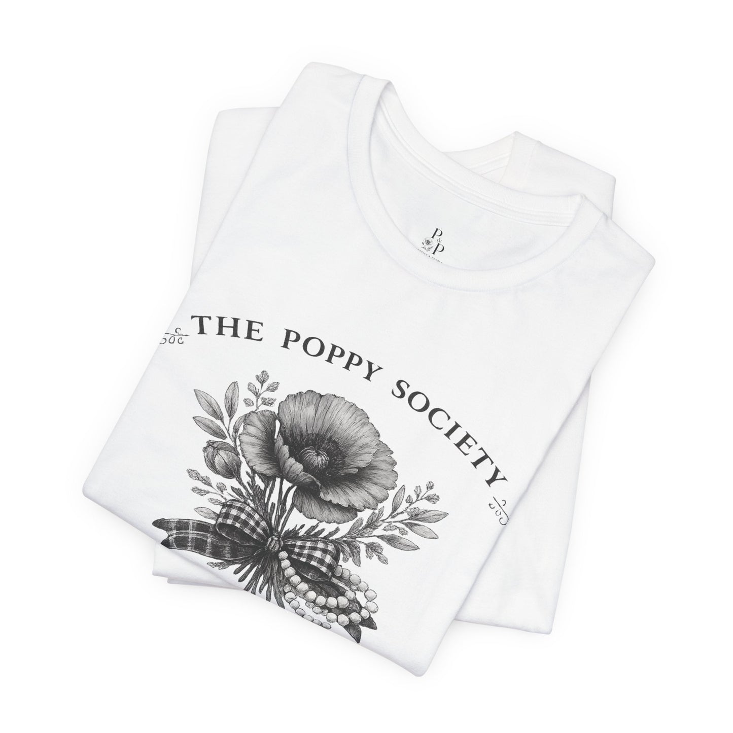The Poppy Society Mono color Unisex Jersey Short Sleeve Tee