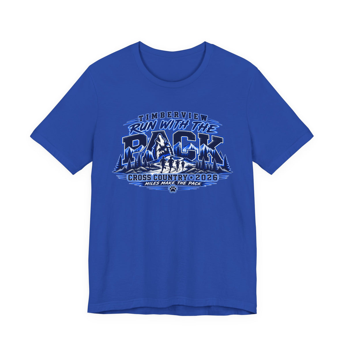 Run With The Pack Cross Country T-Shirt – Timberview 2026 Race Tee