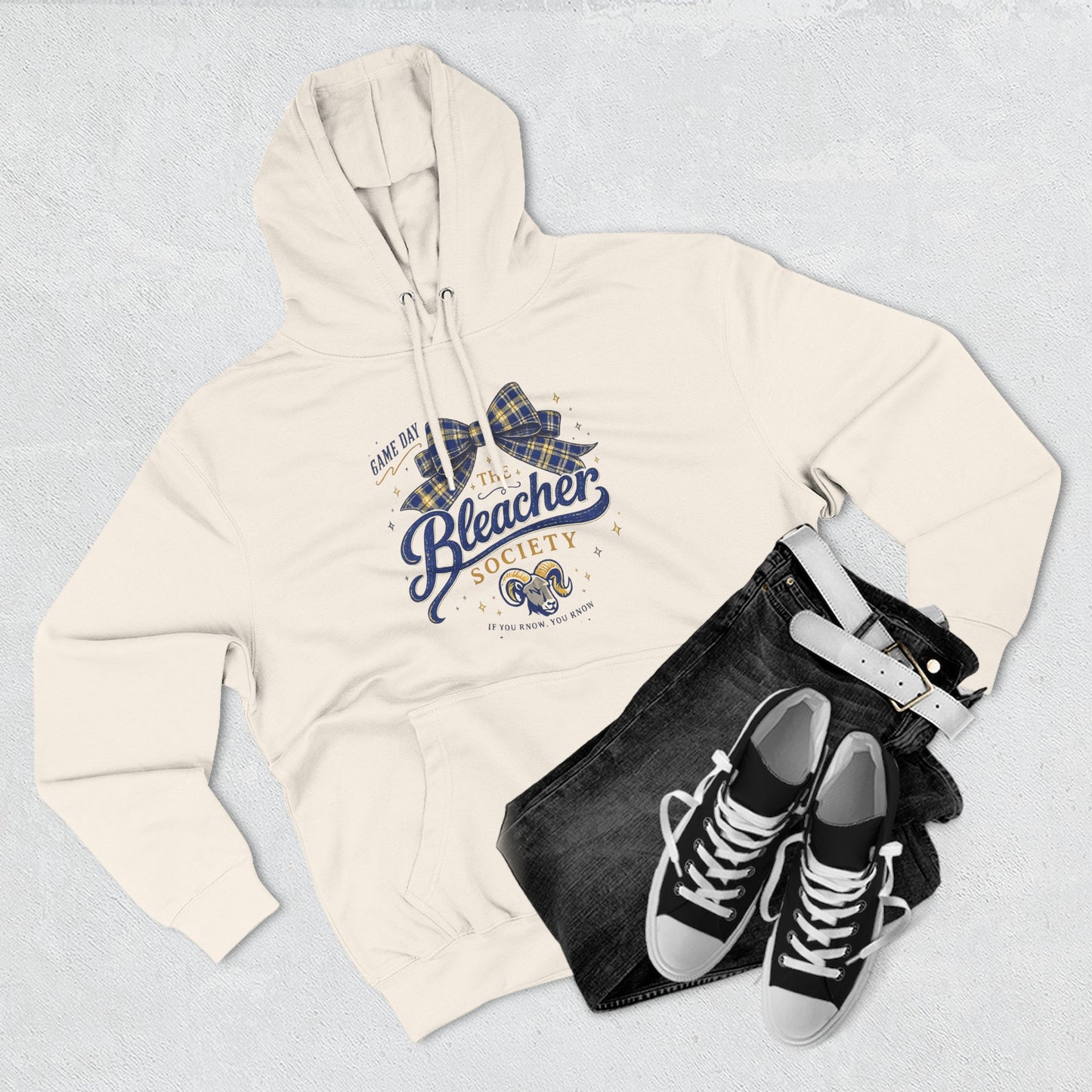 Custom -Three-Panel Fleece Hoodie