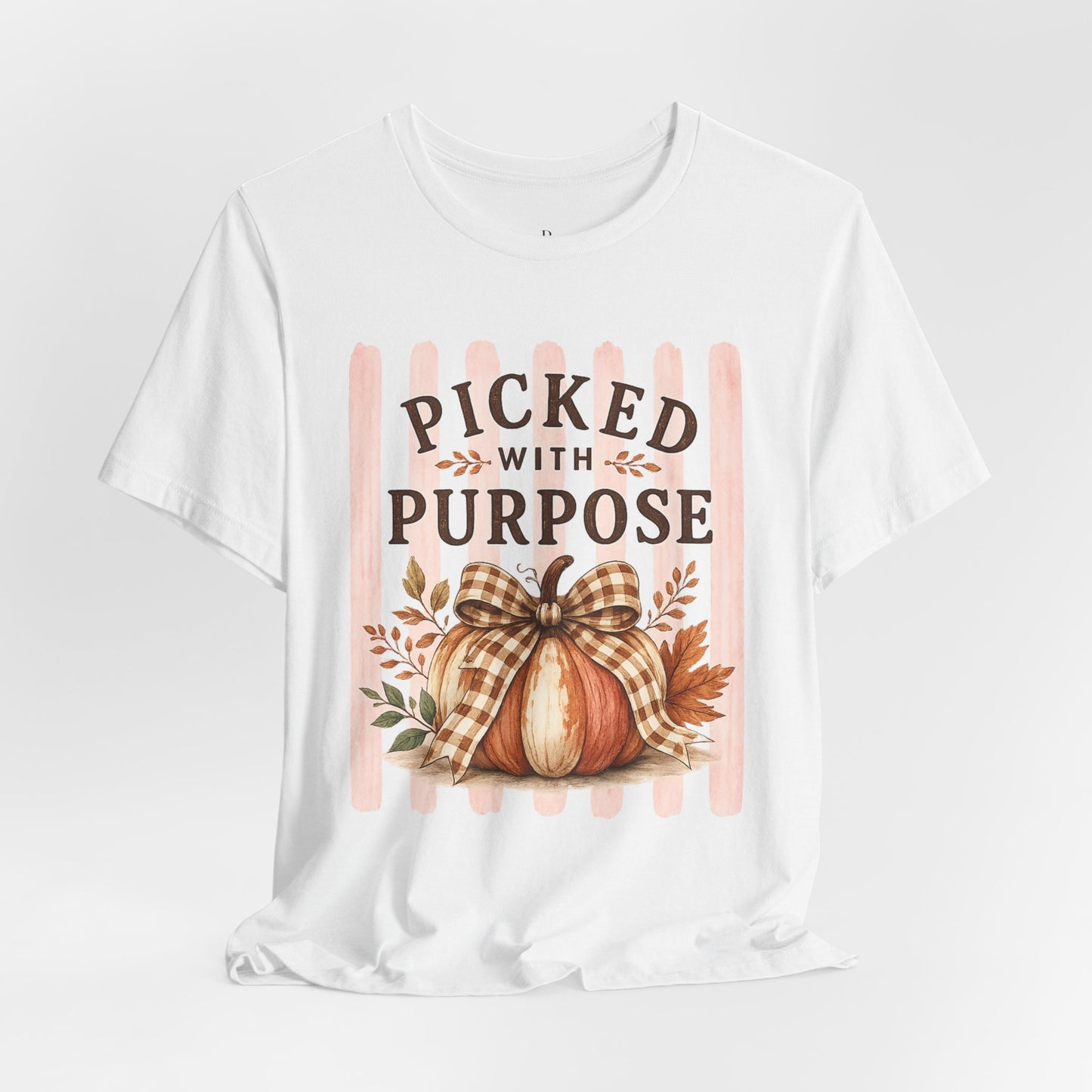 Picked With Purpose Pumpkin Tee — Fall Harvest Autumn Shirt