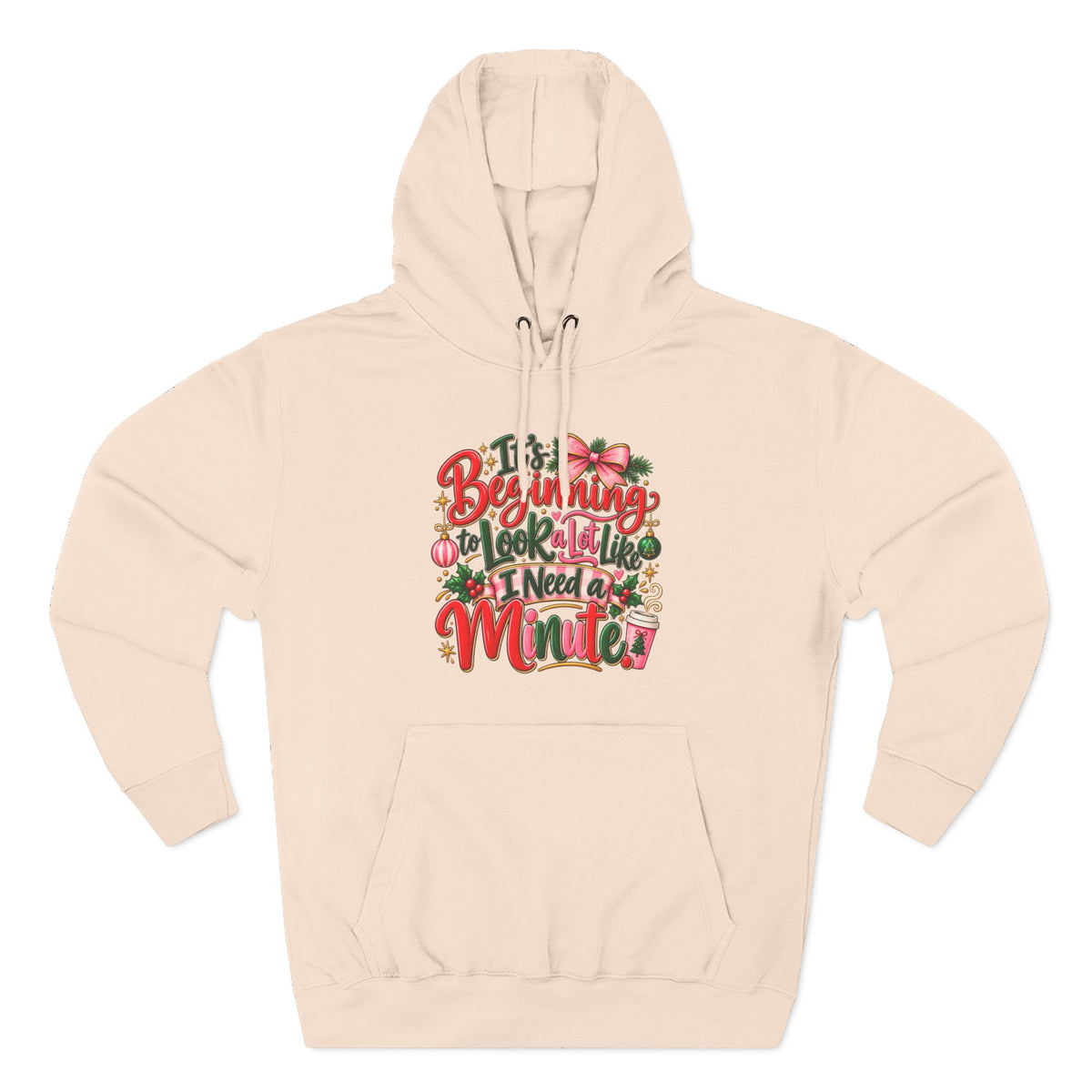 Funny Christmas Text Hoodie | Holiday Typography Sweatshirt