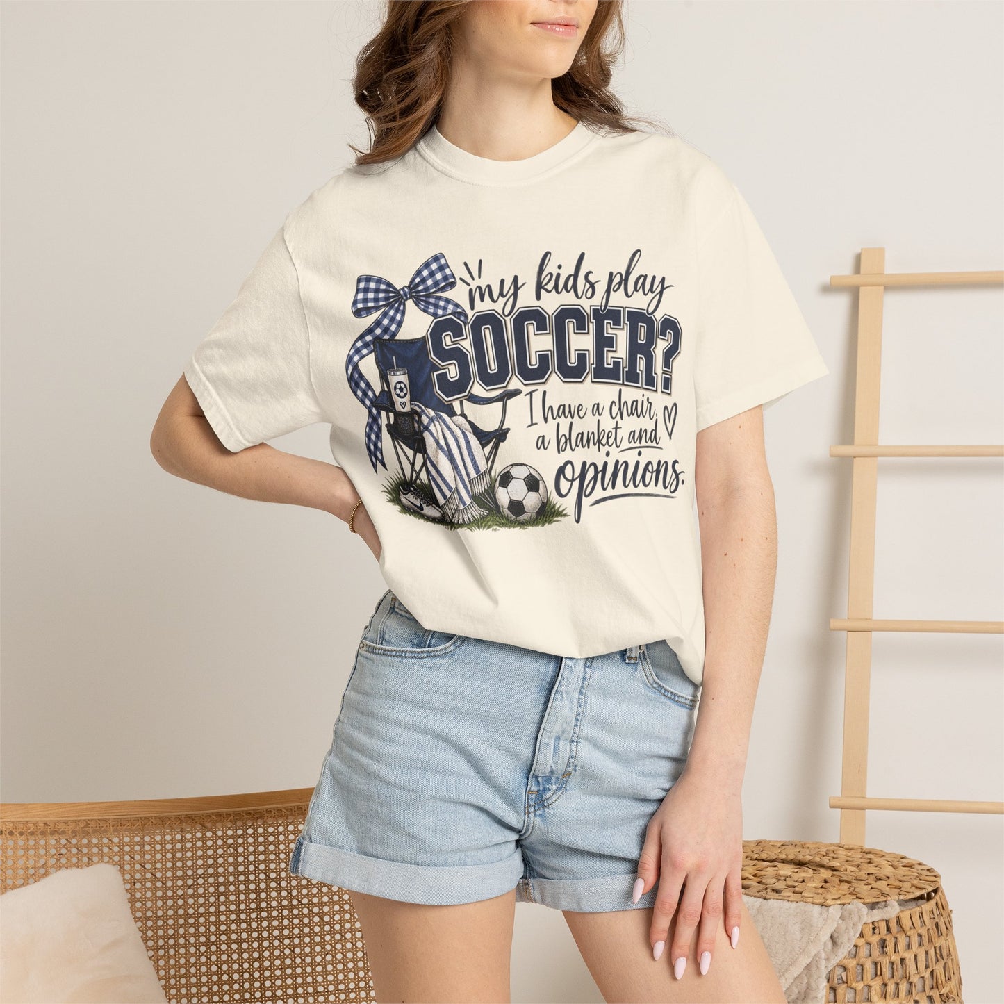 My Kid Plays Soccer - Unisex Garment-Dyed T-shirt