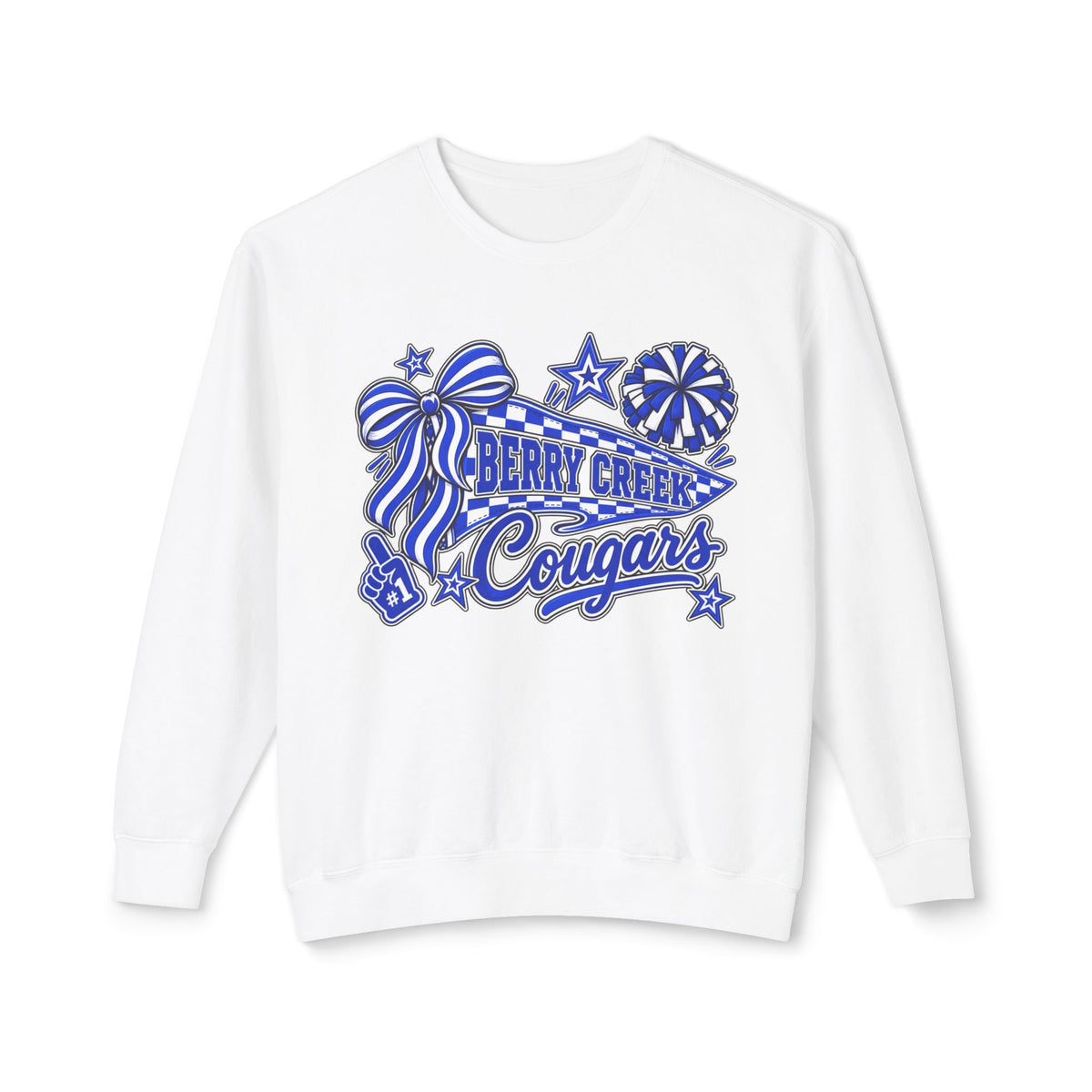 Berry Creek Custom Adult Unisex Lightweight Crewneck Sweatshirt